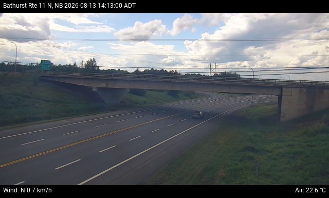 Web Cam image of Bathurst (NB Highway 11)