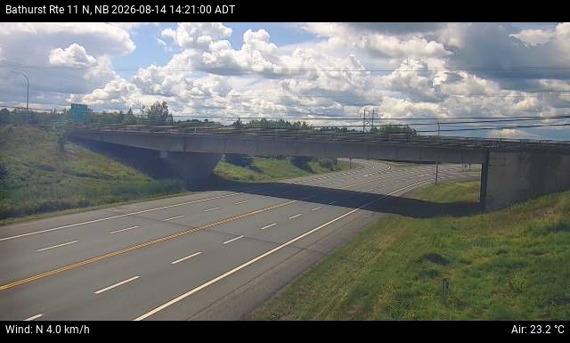 Web Cam image of Bathurst (NB Highway 11)