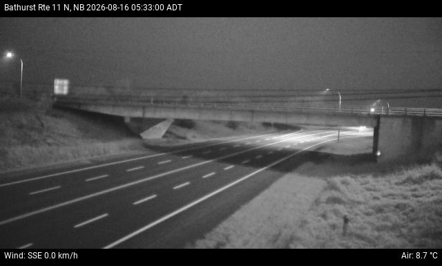 Web Cam image of Bathurst (NB Highway 11)