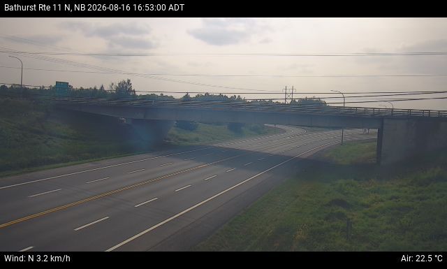 Web Cam image of Bathurst (NB Highway 11)