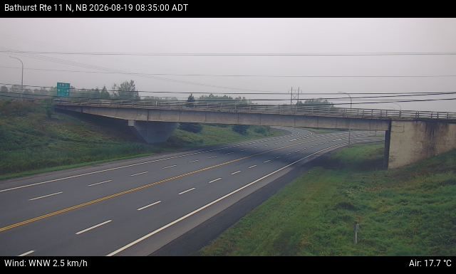 Web Cam image of Bathurst (NB Highway 11)