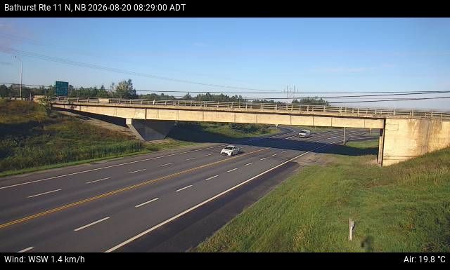Web Cam image of Bathurst (NB Highway 11)