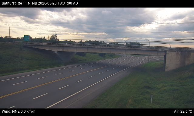 Web Cam image of Bathurst (NB Highway 11)