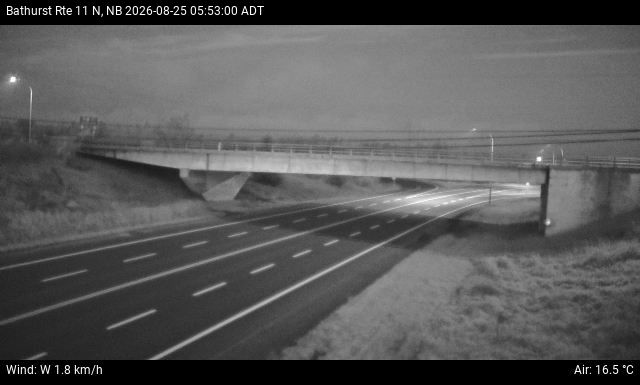 Web Cam image of Bathurst (NB Highway 11)