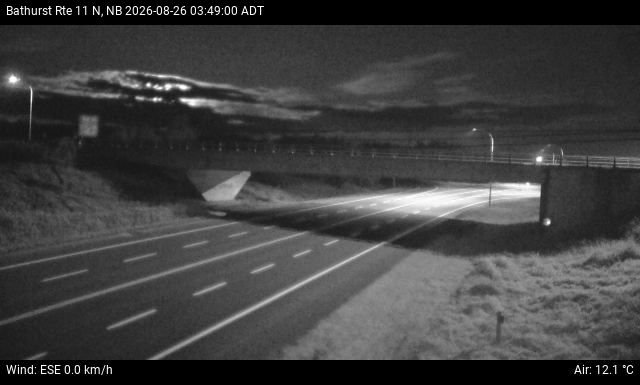 Web Cam image of Bathurst (NB Highway 11)