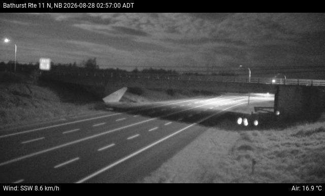 Web Cam image of Bathurst (NB Highway 11)