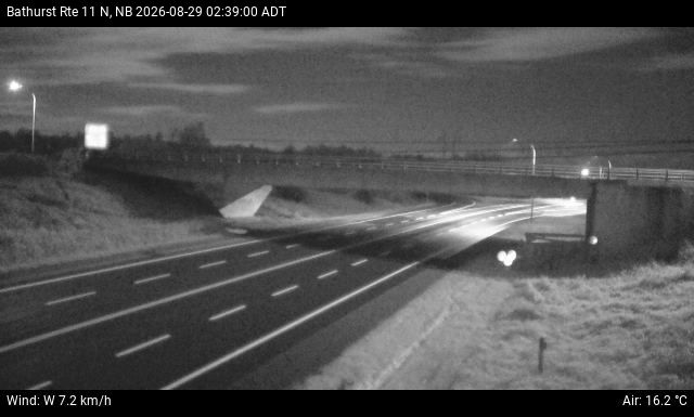 Web Cam image of Bathurst (NB Highway 11)