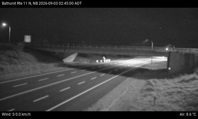 Web Cam image of Bathurst (NB Highway 11)