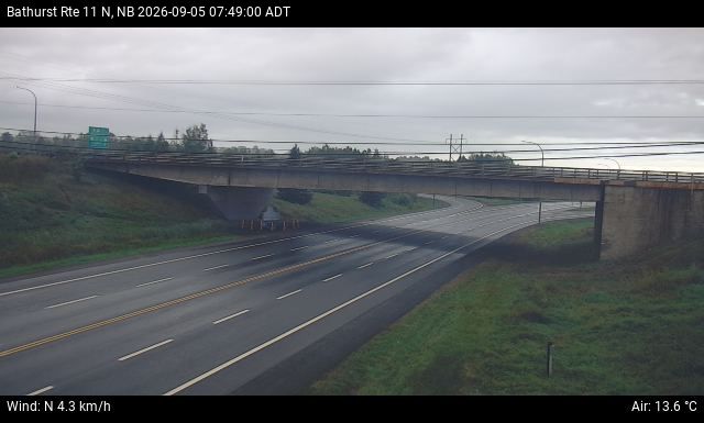 Web Cam image of Bathurst (NB Highway 11)