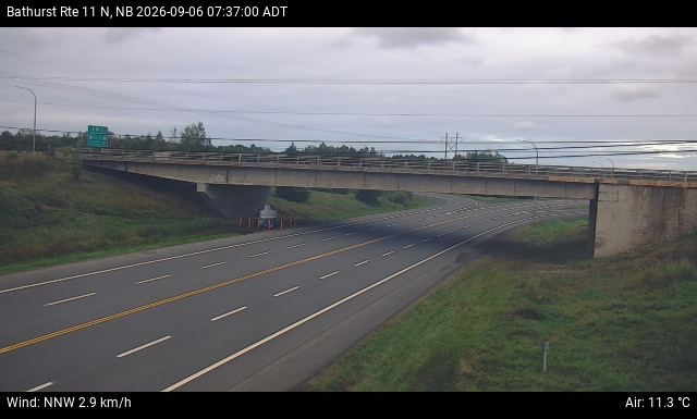 Web Cam image of Bathurst (NB Highway 11)