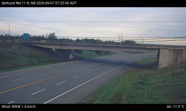Web Cam image of Bathurst (NB Highway 11)
