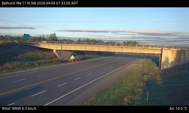 Web Cam image of Bathurst (NB Highway 11)