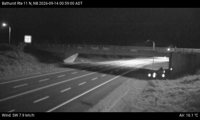 Web Cam image of Bathurst (NB Highway 11)