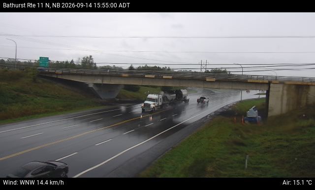 Web Cam image of Bathurst (NB Highway 11)
