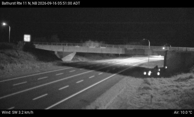 Web Cam image of Bathurst (NB Highway 11)