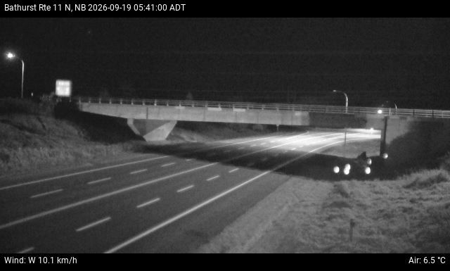 Web Cam image of Bathurst (NB Highway 11)
