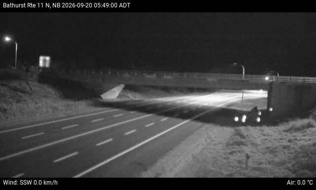 Web Cam image of Bathurst (NB Highway 11)