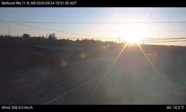 Web Cam image of Bathurst (NB Highway 11)