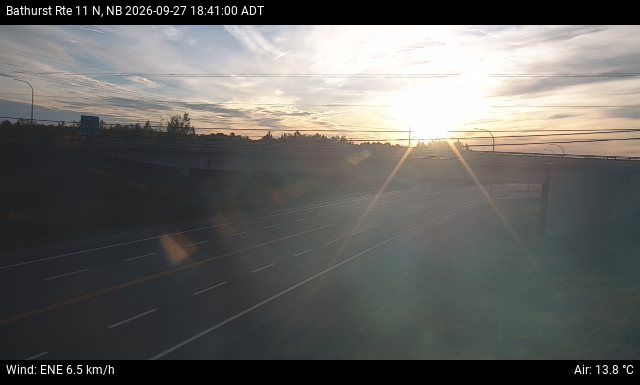 Web Cam image of Bathurst (NB Highway 11)