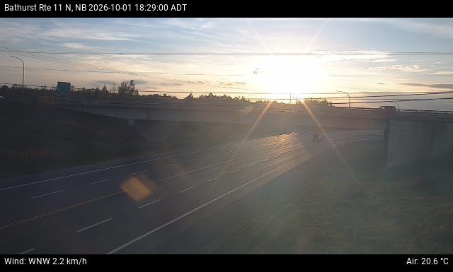 Web Cam image of Bathurst (NB Highway 11)