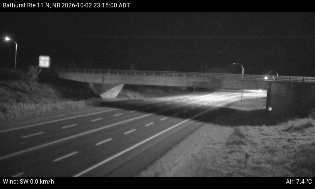 Web Cam image of Bathurst (NB Highway 11)