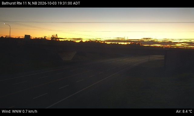 Web Cam image of Bathurst (NB Highway 11)