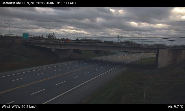 Web Cam image of Bathurst (NB Highway 11)
