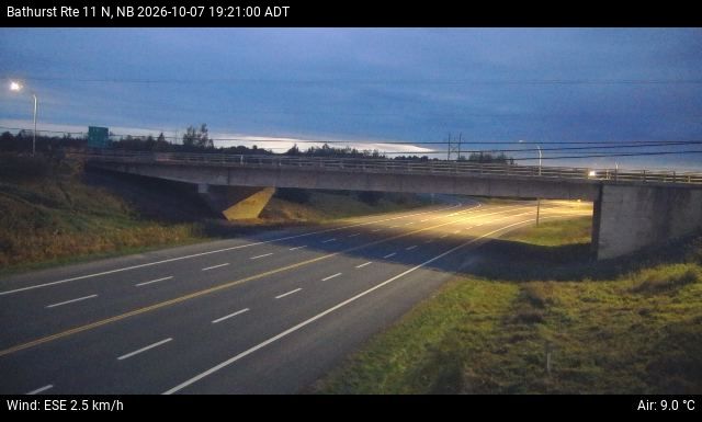 Web Cam image of Bathurst (NB Highway 11)