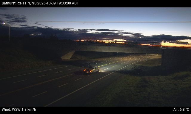 Web Cam image of Bathurst (NB Highway 11)
