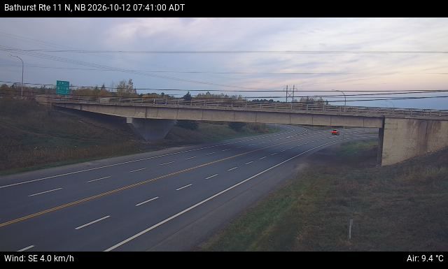 Web Cam image of Bathurst (NB Highway 11)
