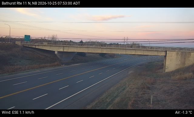 Web Cam image of Bathurst (NB Highway 11)