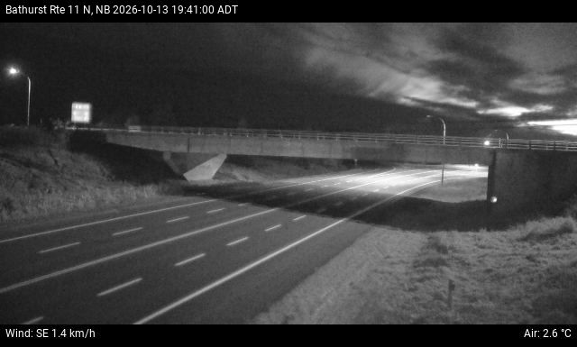 Web Cam image of Bathurst (NB Highway 11)