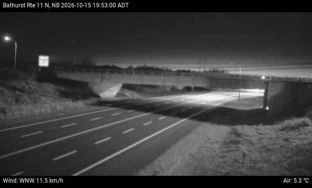 Web Cam image of Bathurst (NB Highway 11)