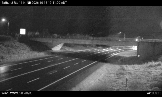 Web Cam image of Bathurst (NB Highway 11)