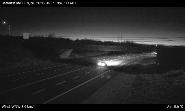 Web Cam image of Bathurst (NB Highway 11)