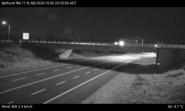 Web Cam image of Bathurst (NB Highway 11)