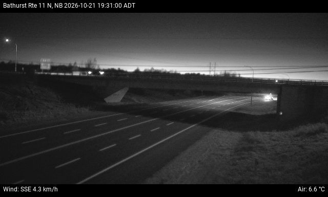 Web Cam image of Bathurst (NB Highway 11)