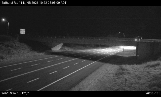 Web Cam image of Bathurst (NB Highway 11)
