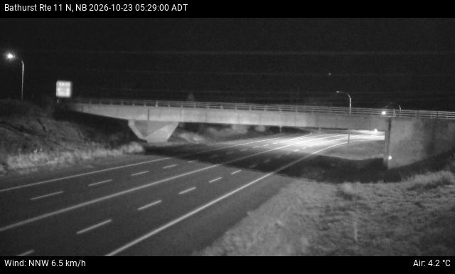 Web Cam image of Bathurst (NB Highway 11)
