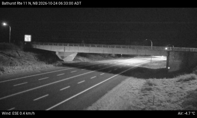 Web Cam image of Bathurst (NB Highway 11)