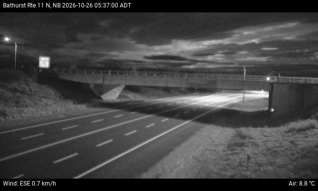 Web Cam image of Bathurst (NB Highway 11)