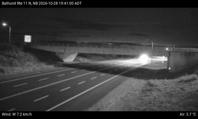 Web Cam image of Bathurst (NB Highway 11)