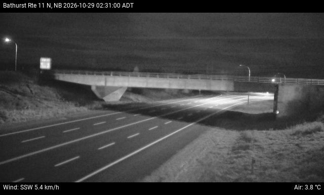 Web Cam image of Bathurst (NB Highway 11)