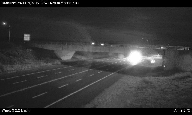 Web Cam image of Bathurst (NB Highway 11)