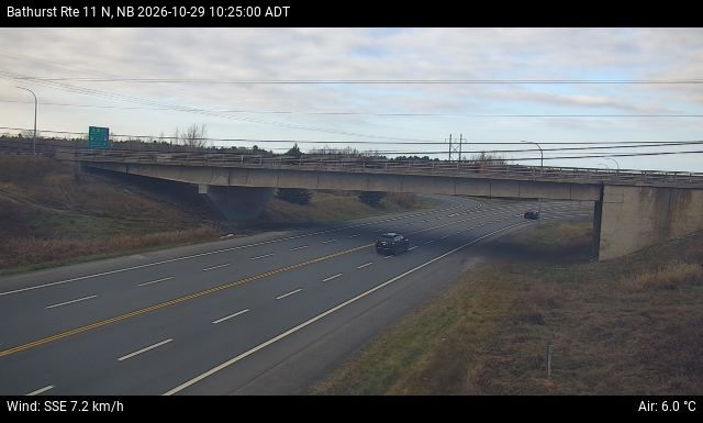 Web Cam image of Bathurst (NB Highway 11)