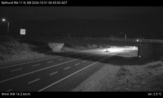Web Cam image of Bathurst (NB Highway 11)