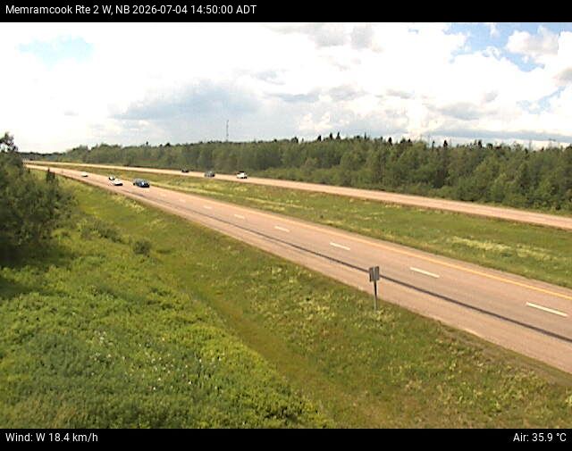Web Cam image of Memramcook (NB Highway 2)