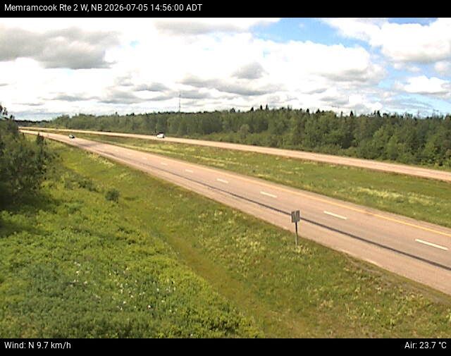 Web Cam image of Memramcook (NB Highway 2)