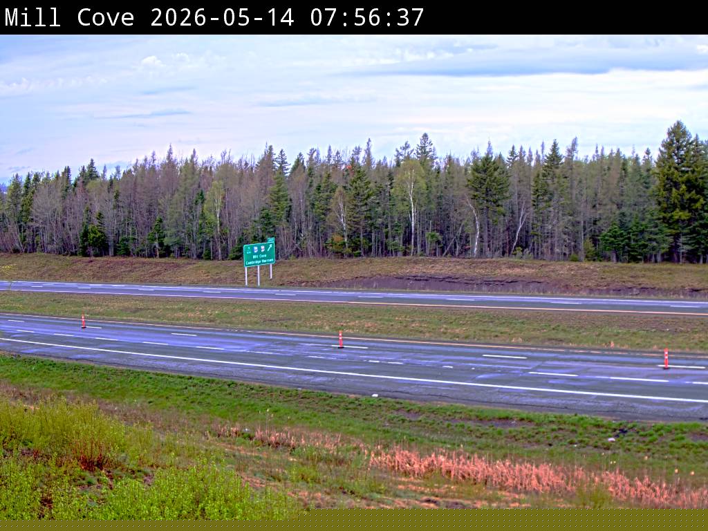 Web Cam image of Mill Cove (NB Highway 2)
