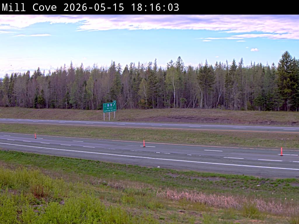 Web Cam image of Mill Cove (NB Highway 2)
